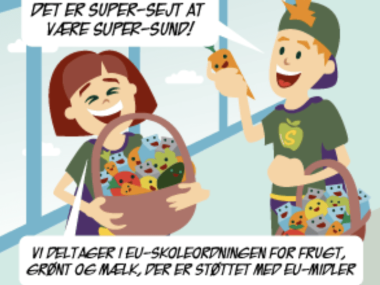Vi er en del af EU´s ordning om tilskud til frugt og grønt